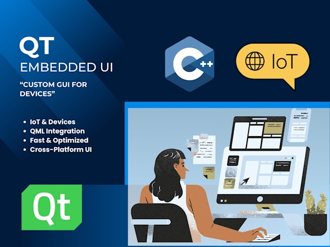 create custom qt gui for embedded systems and iot devices