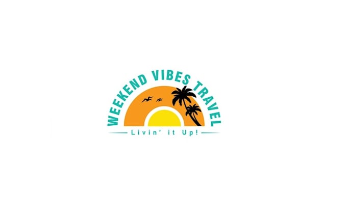 design travel weekend vibes logo