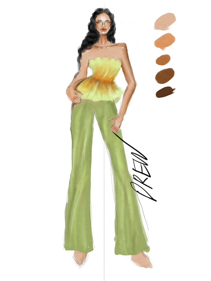 Create fashion illustration in any style within 24 hours by ...