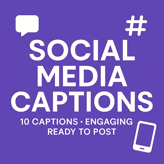 write social media captions for your posts
