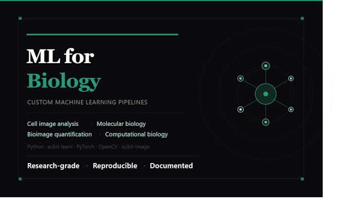 deliver custom machine learning solutions for biology research data problems