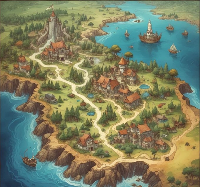 make an amazing world or regional custom fantasy map