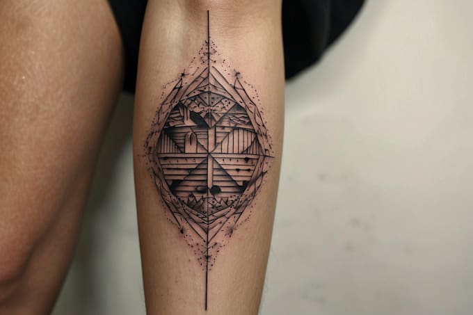 draw linework tattoo design or minimalist tattoo for you