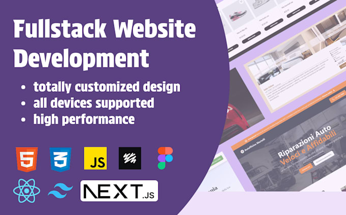 create your fullstack development website