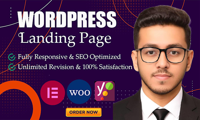 design a professional elementor landing page