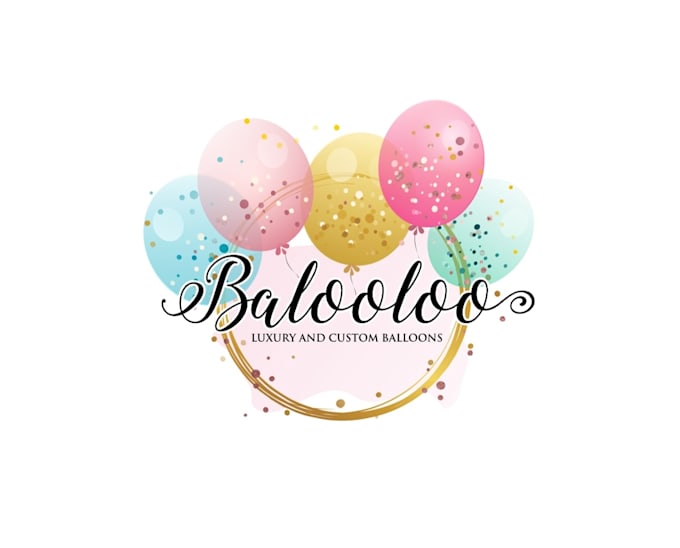 create high quality and beautiful balloon logo design