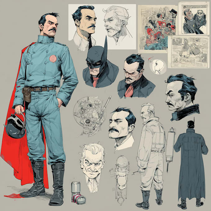 design characters and comic books