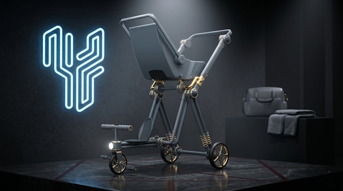 design baby strollers and mobility products in 3d cad