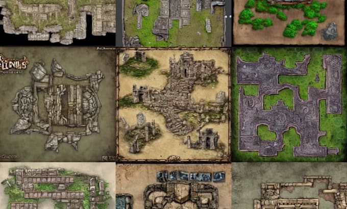 design immersive tabletop rpg maps, dnd battle maps, and fantasy world maps