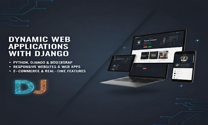 develop django web apps with dashboard, auth, and apis