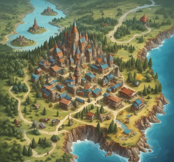 create maps for your fantasy game, book and projects