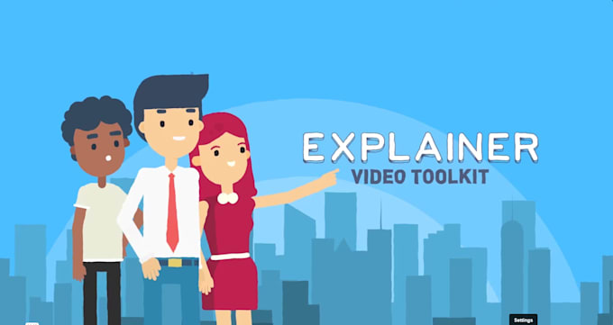 create 2d animated explainer video