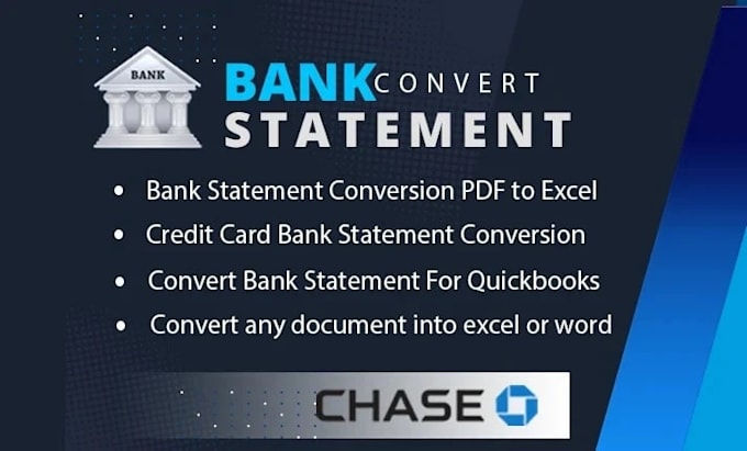 convert bank statement PDF to excel