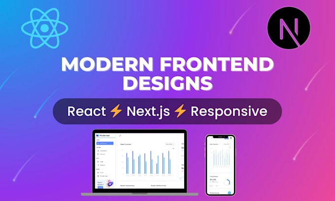 build a modern responsive react next js website