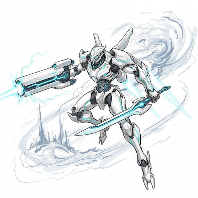 design spectacular robots, cyborgs and mechs