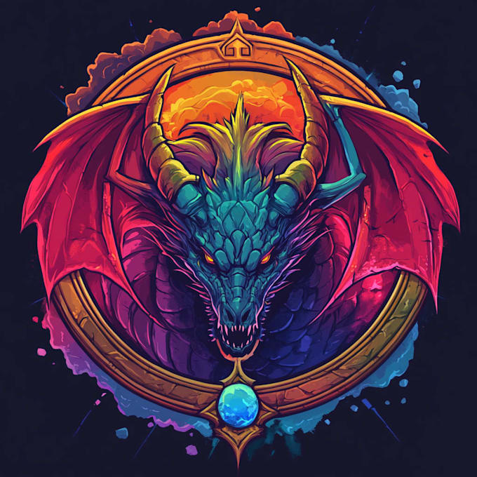 make a fantasy game logo