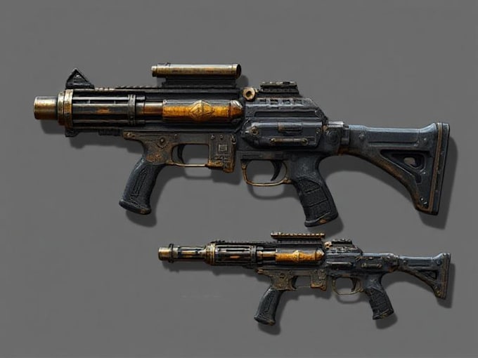 design unique weapons illustrations