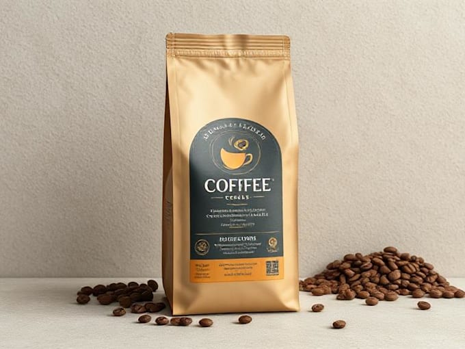 design coffee bag , coffee packaging and coffee label
