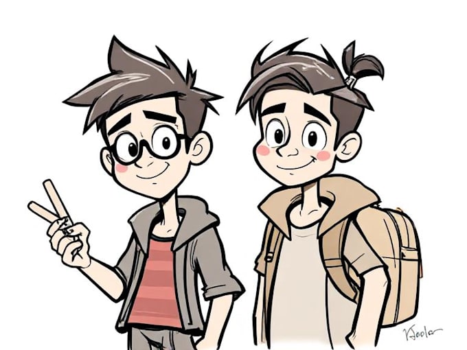 sketch your cartoon character