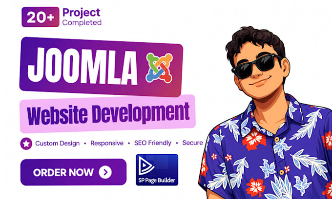 develop joomla website using sp page builder