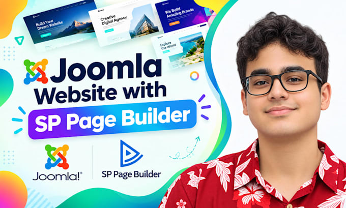 develop joomla website using sp page builder
