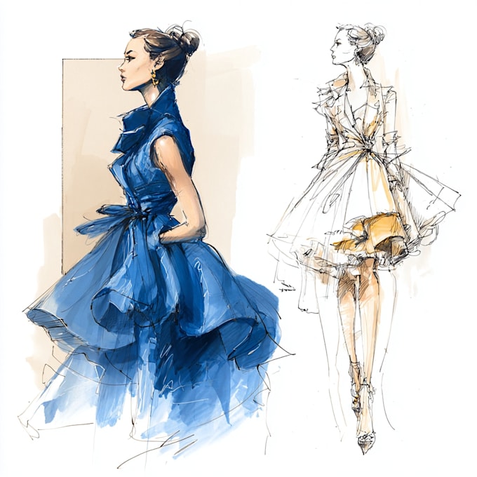 design fashion and editorial illustration