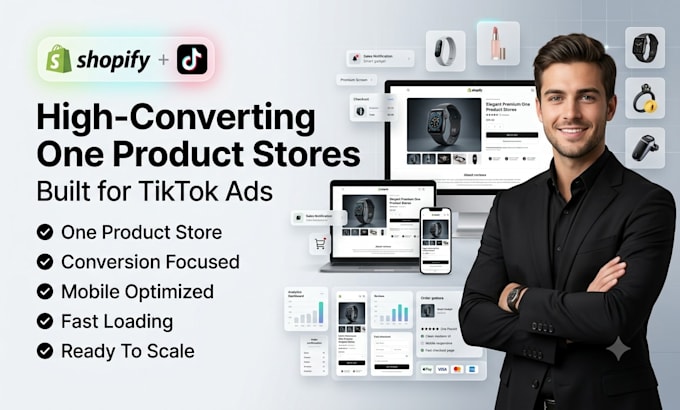 build a high converting one product shopify store for tiktok ads