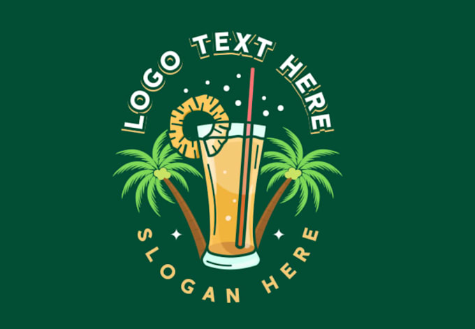 do creative food, drink, juice bar, restaurant logo