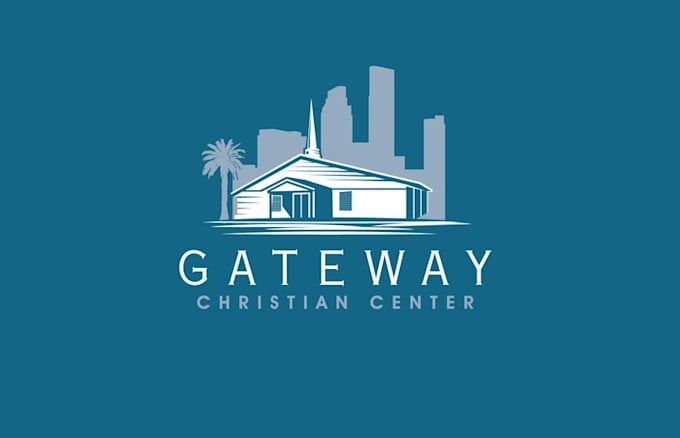 design modern building church logo