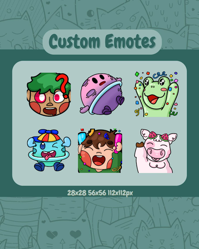handdraw twitch and discord emotes