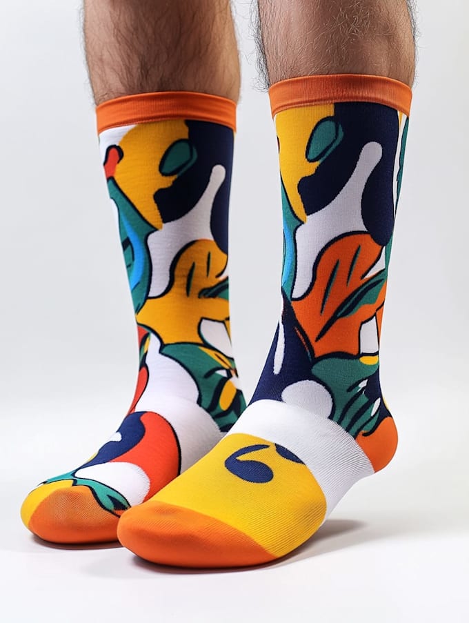 make a custom and pattern socks design