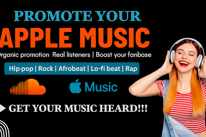 promote your music with real apple music streams and playlist placement