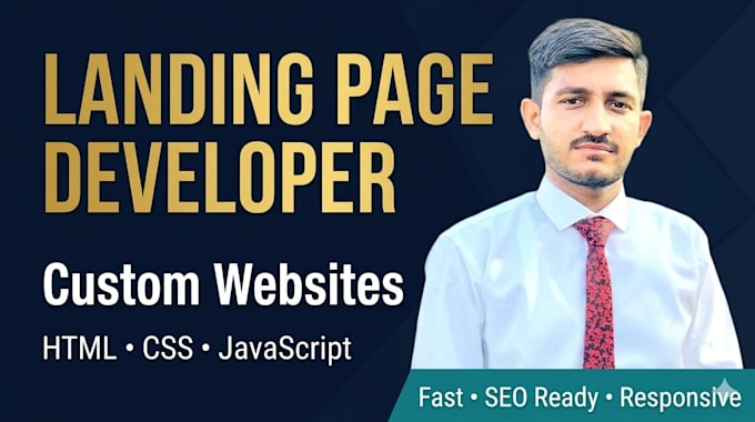 build a responsive landing page or business website with HTML CSS and javascript