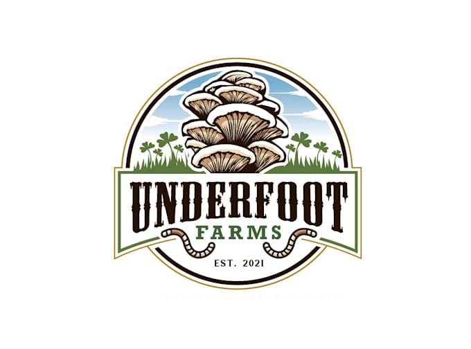 create wonderful and excellent mushroom logo design