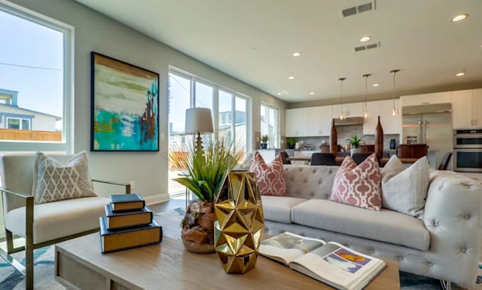 render virtual home staging,interior furniture layout,home digital staging,area