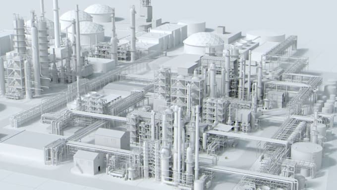 create 3d industrial animation for chemical safety training