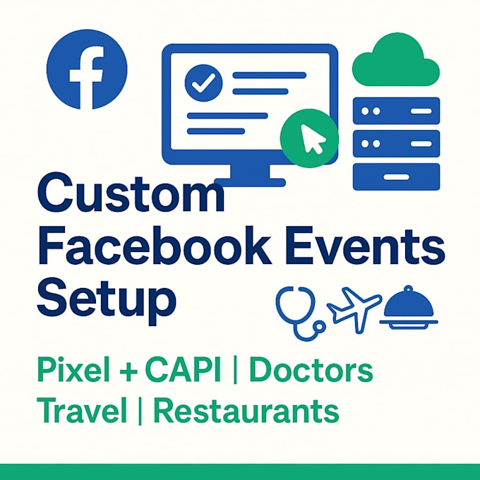 create and setup custom facebook pixel events and capi tracking for any business