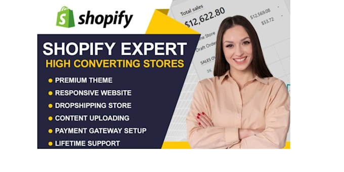 set up shopify store and set up shopify dropshipping store