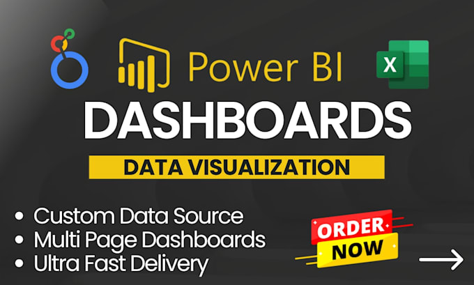 create data dashboards using power bi, excel, sheets and google data studio