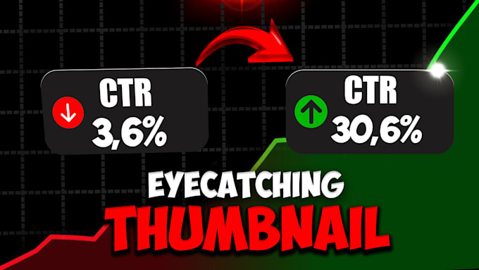 create click worthy youtube thumbnails with high CTR