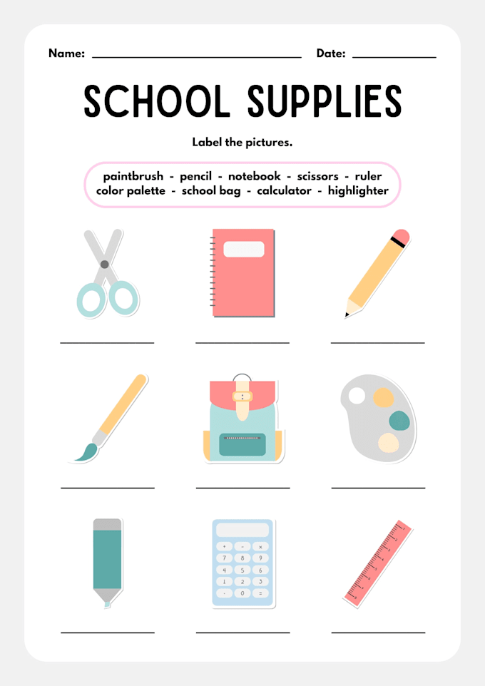 create fun school activities and worksheets for kids