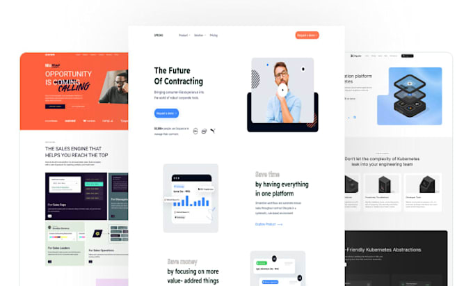 Design a modern website ui ux, template, mockup in figma by Irfana ...