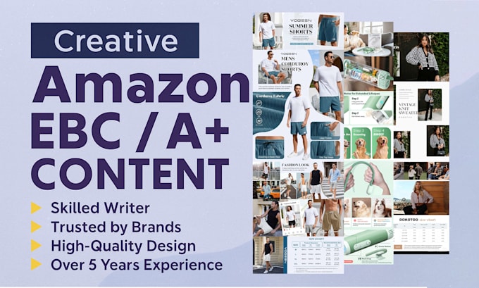 design amazon a plus content, ebc, and enhanced brand content that converts