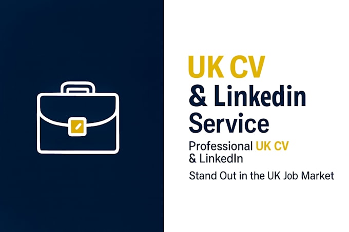 write and optimize UK professional CV, linkedin profile, and cover letter