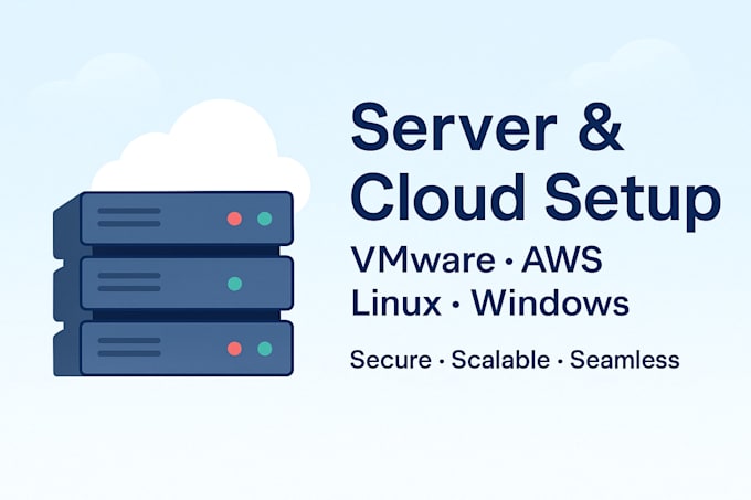 install, configure and optimize servers, vmware and cloud solutions