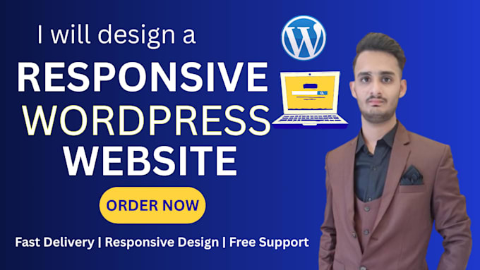 create responsive wordpress website design or redesign