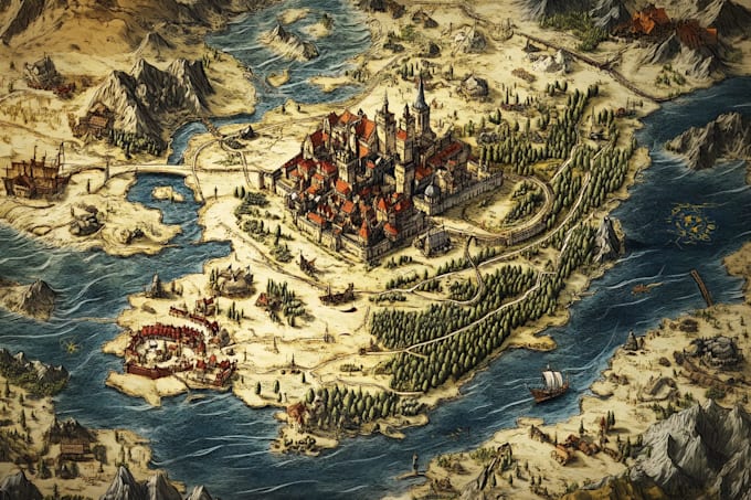 do a fantasy dnd map