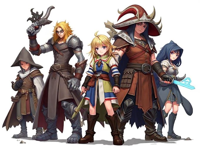 make realistic character design, fantasy art, concept art