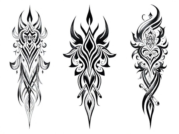 design a polynesian maori tribal tattoo