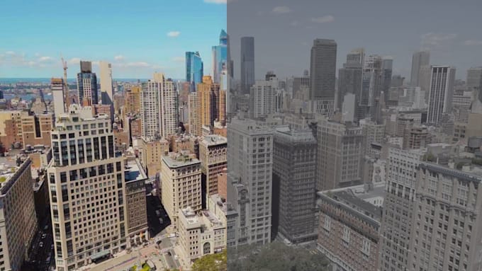 do cinematic style colorgrade